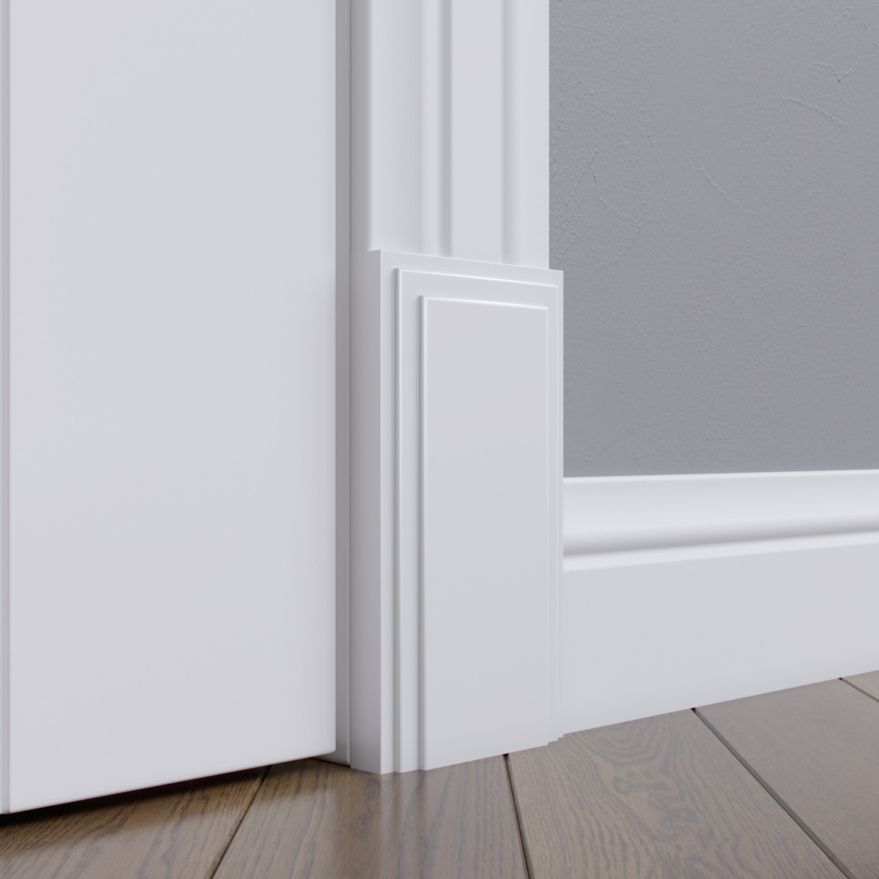 Дверной декор нижний под покраску Madest Decor BD01